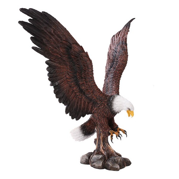 American Bald Eagle Realistic Colored Statue life like Large Bird